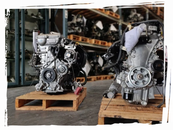 Motores en el depósito de EcoParts Luján